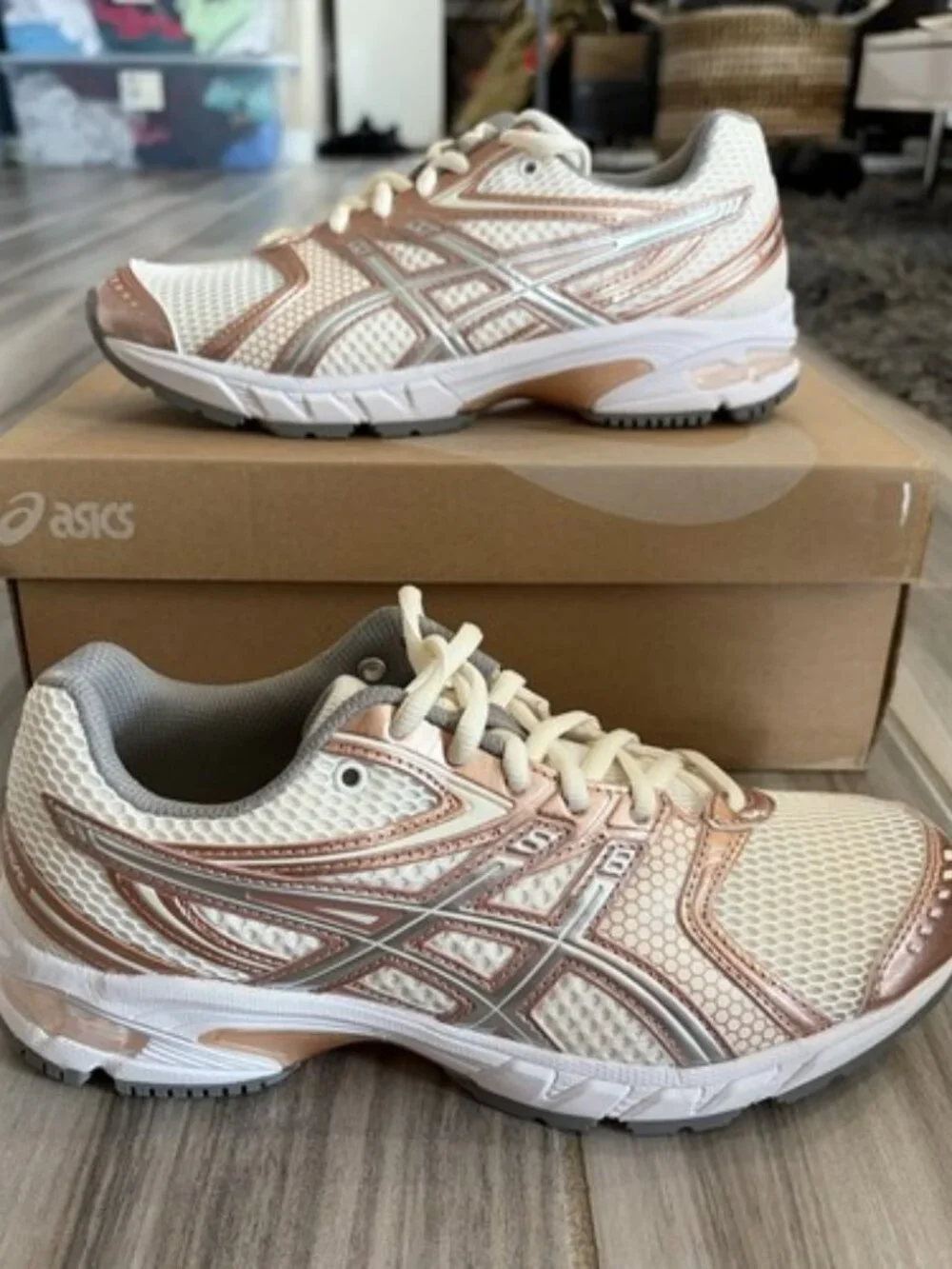 Women's ASICS GEL-DS Trainer 14 Shoes - Cream Rose Gold 1203A965-100